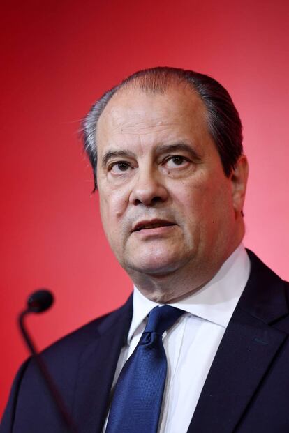 El presidente del partido socialista francés, Jean-Christophe Cambadelis, en abril de 2017