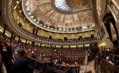 Pleno de investidura de Pedro Sanchez como presidente del Gobierno en el Congreso de los Diputados.