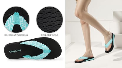 Estas chanclas con cuña para mujer son una de las más vendidas de Amazon.