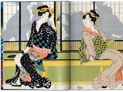 Páginas de 'Japanese Woodblock Prints', de Taschen.