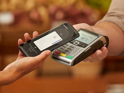 Pago wireless en TPV con Samsung Pay.
