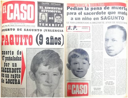 Portada y páginas interiores del periódico 'El Caso'.