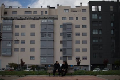 Viviendas protegidas en el Ensanche de Vallecas, en Madrid. 