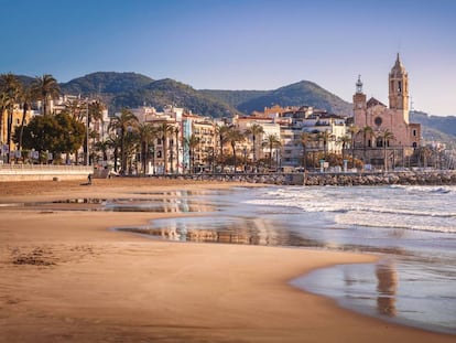 Vista de la localidad barcelonesa de Sitges.