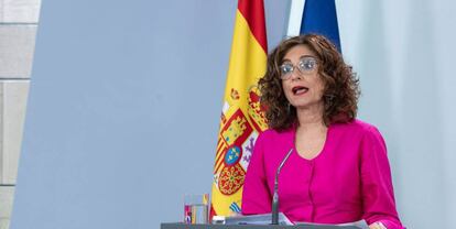 La ministra de Hacienda y portavoz del Gobierno, María Jesús Montero