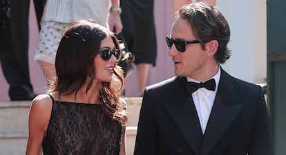 Kaia Gerber y Lewis Pullman Festival de Venecia