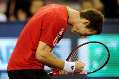 Andy Murray festeja su victoria sobre David Ferrer.