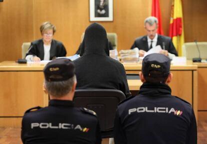 Pedro Antonio Ramos Lominchar, exreligioso del Colegio La Salle, hoy en el juicio en la Audiencia Provincial de Madrid.