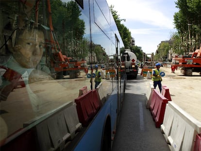 Las obras rondan la Puerta de Alcalá