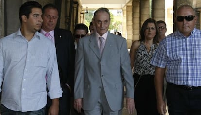 Manuel Ruiz de Lopera, esta mañana en los juzgados.