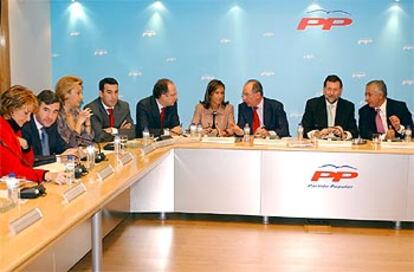 Reunión del Comité Ejecutivo Nacional del PP, celebrada para informar de la elaboración del programa electoral.