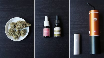 Cannabis, aceites de cannabis y vaporizadores.