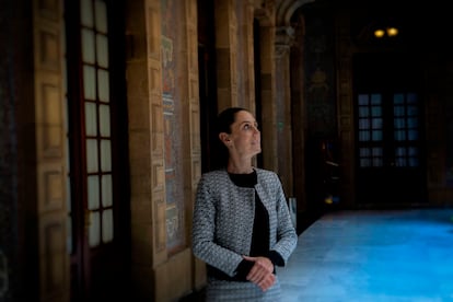 Claudia Sheinbaum en las oficinas de Gobierno del Centro Histórico de Ciudad de México.