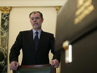 El ministro de Justicia, Mariano Fernández Bermejo, en su despacho.