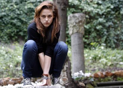 Kristen Stewart durante una sesión de fotos para promocionar 'Crepúsculo' en Roma (Italia) en el año 2008.