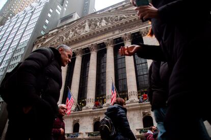 Vista exterior de la Bolsa de Nueva York, el pasado 3 de enero. 