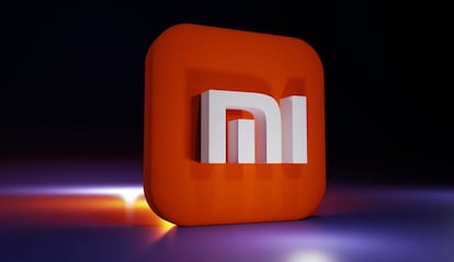 Logo de Xiaomi con fondo