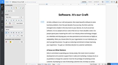 Zoho Workplace es una alternativa a Microsoft Office.