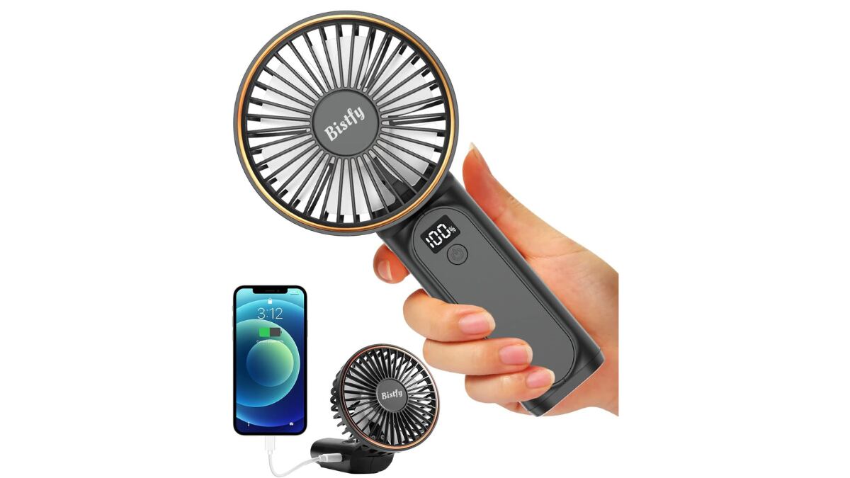 Ventilador portátil de mano Bistfy.