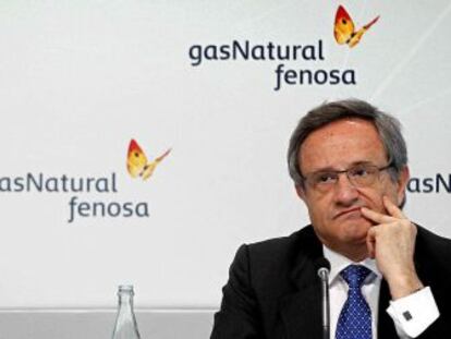 El presidente de Gas Natural, Salvador Gabarró, y el consejero delegado Rafael Villaseca