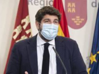 El presidente de la Comunidad de Murcia, Fernando López Miras.
 