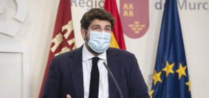 El presidente de la Comunidad de Murcia, Fernando López Miras.
 