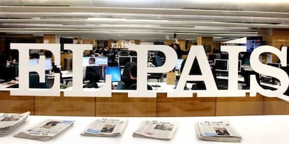 The EL PA&Iacute;S newsroom en Madrid.