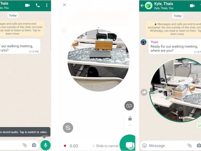 WhatsApp incorpora una nueva función para que los usuarios puedan enviar videos instantáneos.