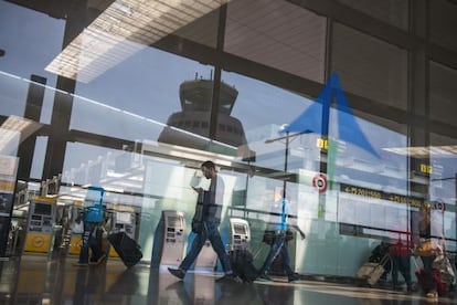 Terminal 1 at Barcelona-El Prat airport.