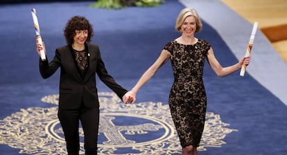 Emmanuelle Charpentier y Jennifer Doudna, madres de la técnica CRISPR.