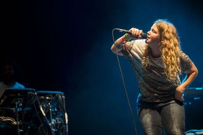 Kate Tempest, en la seva actuació en la segona jornada del festival.