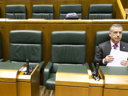 El lehendakari, I&ntilde;igo Urkullu, en el Parlamento Vasco.