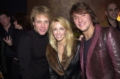 Jon Bon Jovi, Heather Locklear and Richie Sambora in California.