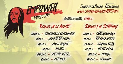 Cartel del Empower Music Fest.