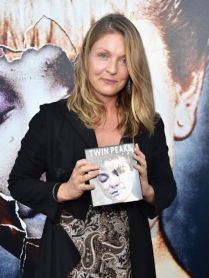 Sheryl Lee (que interpretó a Laura Palmer), en la presentación del DVD 'Twin Peaks-The Entire Mystery'. Fue en julio de 2014 en Los Ángeles.