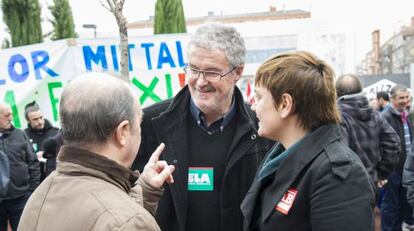 Adolfo Muñoz y Ainhoa Etxaide en Vitoria