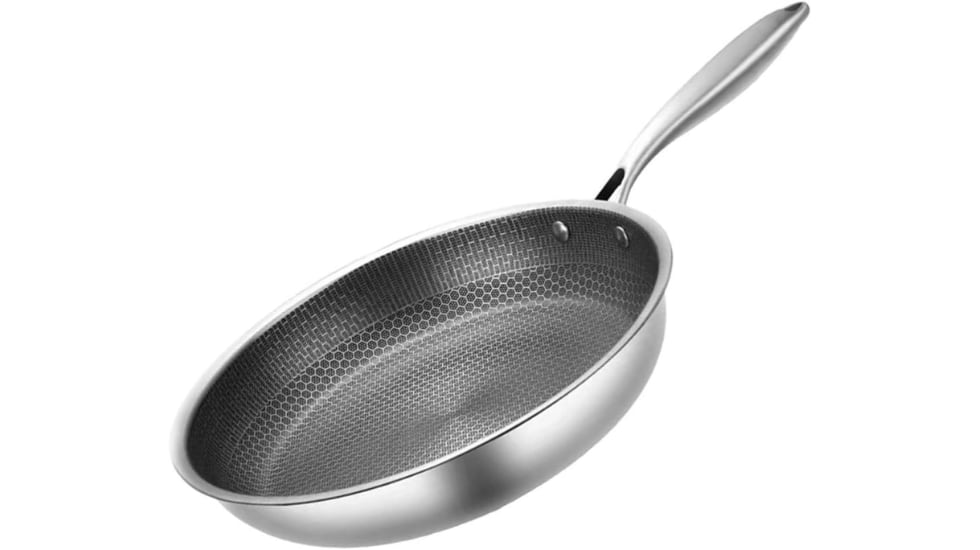 Sartén de acero inoxidable de 28 cm de diámetro