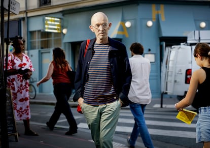 El escritor francés Laurent Mauvignier, la semana pasada en el distrito XX de París.