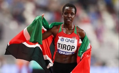 La atleta Agnes Jebet Tirop, en una fotografía de archivo.