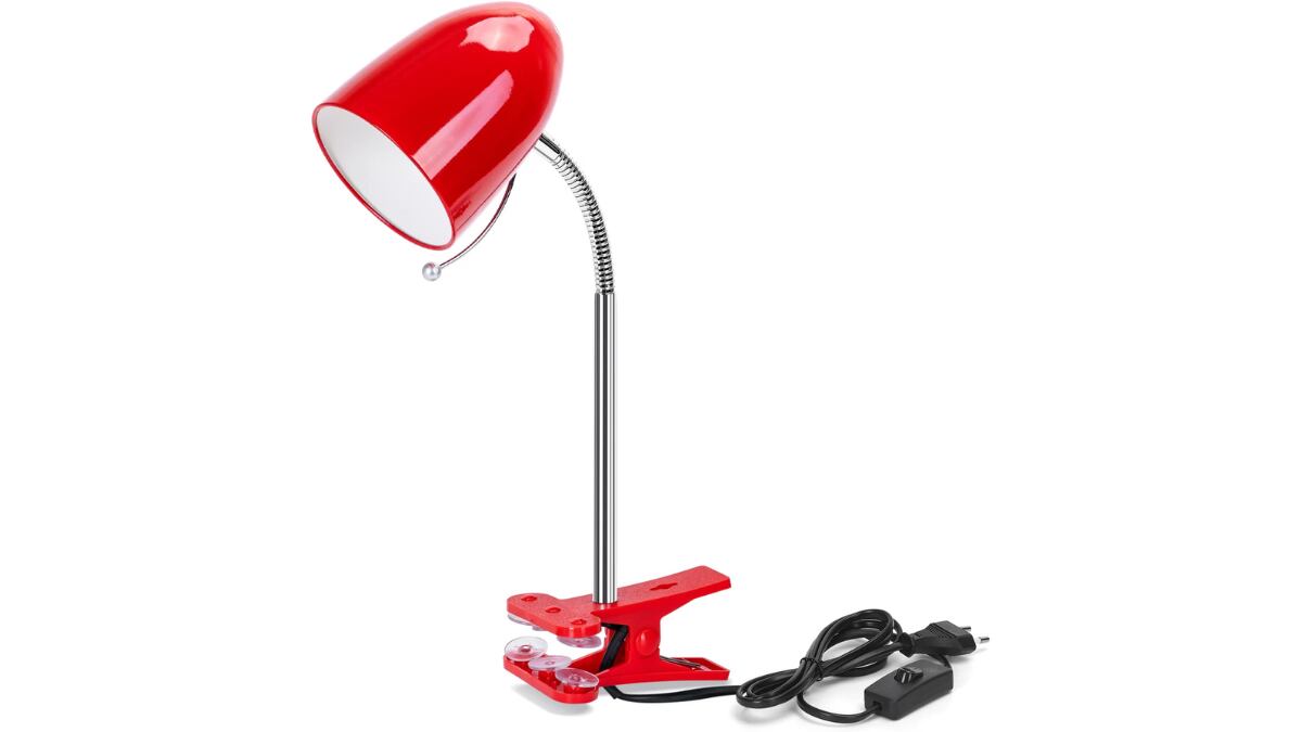 Flexo en color rojo con pinza. 