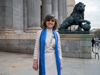 La diputada del PSOE María Luisa Carcedo en el Congreso de los Diputados en Madrid.