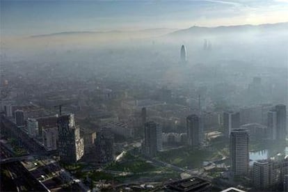 Barcelona vista desde el cielo.