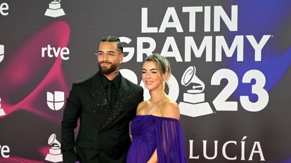 Maluma y Susana Gómez, en la ceremonia de los Grammy Latinos celebrada el 16 de noviembre de 2023 en Sevilla.