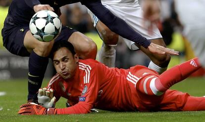 Navas, durante el partido ante el Tottenham.