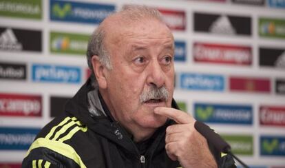 El seleccionador español Vicente del Bosque.
