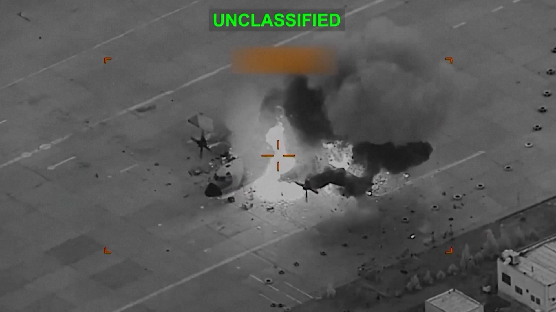 EE UU difunde imágenes de la destrucción de varios aviones iraníes