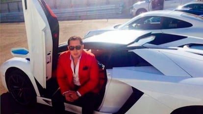 Raul Batres, acusado de una estafa a inversores de Bolsa, en una foto publicada en Instagram.
