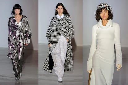 La colección de Wanda Nylon para el otoño-invierno de 2017-2018 es un juego de volúmenes en los que las prendas blancas son las protagonistas.