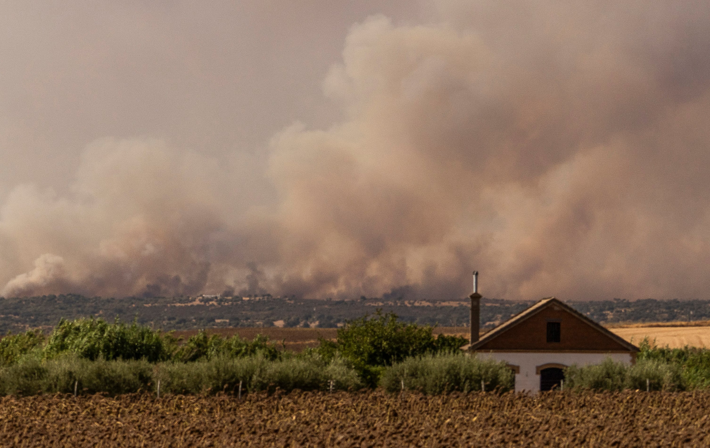 El incendio de Niebla (Huelva) está “fuera de la capacidad de extinción” y obliga a desalojar a 800 personas tras afectar a más de 20.000 hectáreas