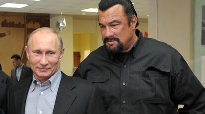 Vladimir Putin y Stven Seagal.